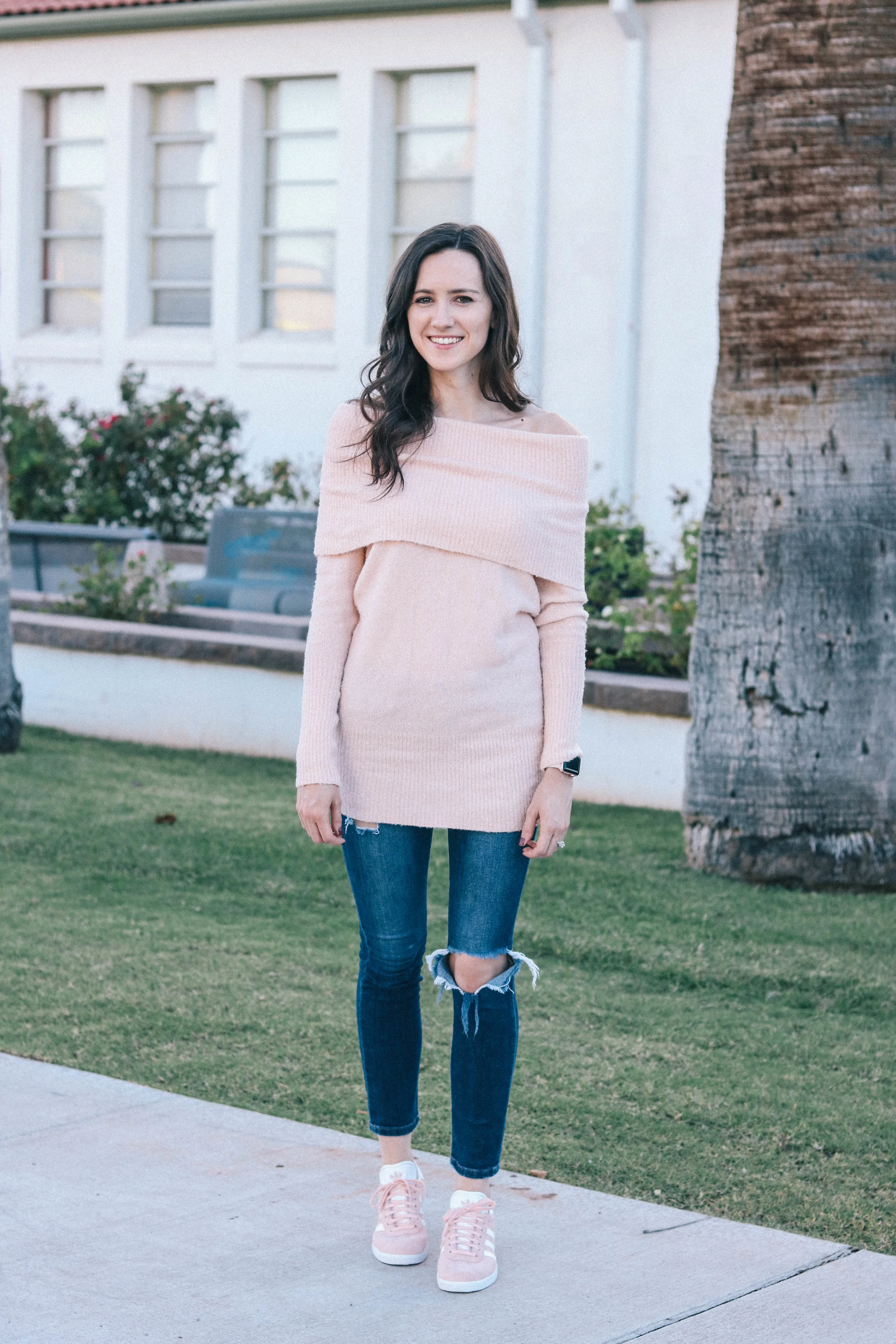 How I Style My Adidas Gazelle Sneakers Blushful Belle